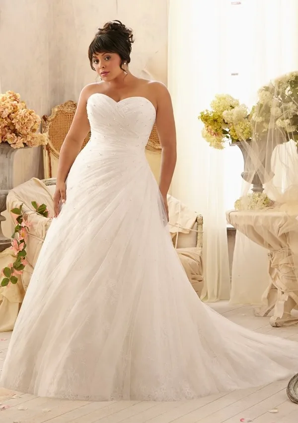 Новейший, вышитый бисером, а-силуэт, на шнуровке сзади размера плюс, vestido de noiva, заводское Милое Свадебное платье, платья для матери невесты
