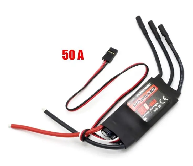 Hobbywing Skywalker 40A 50A 60A 80A 15A 20A 30A ESC контроллер скорости с UBEC для RC самолетов вертолет - Цвет: Skywalker 50A