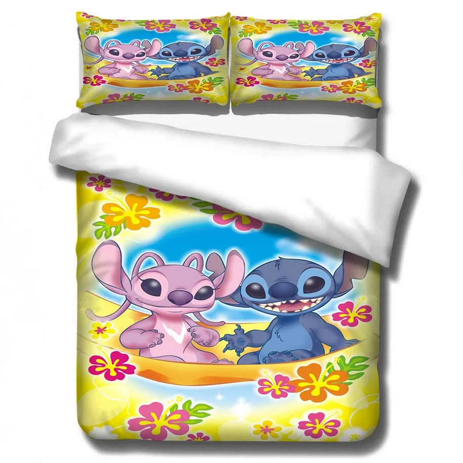 3D Cartoon Anime Bedding Set Quilt Cover Children Boys Girls King Bed Quilt Cover Double Bedroom Decoration (6)