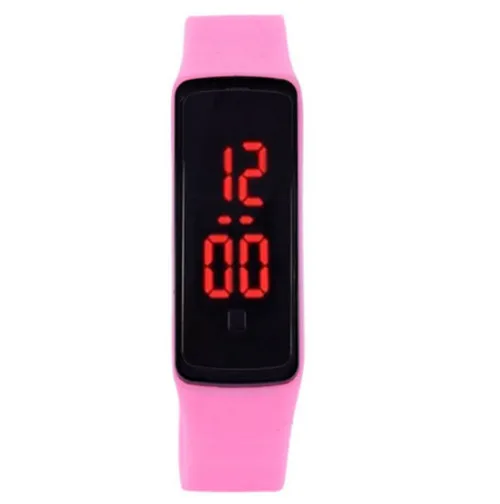 pink Reloj Mujer светодиодный сенсорный экран ультра тонкие мужские спортивные цифровые светодиодный наручные часы женские мужские s Reloj Hombre Montre Femme часы - Цвет: pink