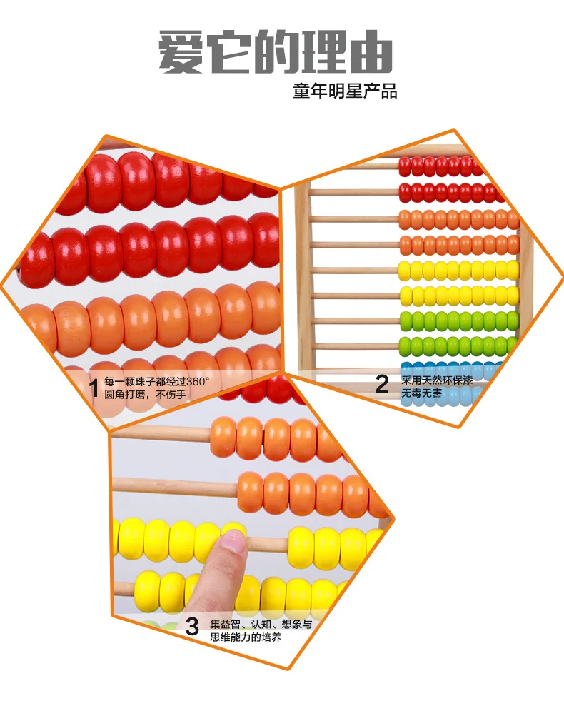 Деревянный многофункциональный Abacus обучающая подставка Монтессори игрушки счетные познавательные доски раннего образования математические игрушки для детей подарок