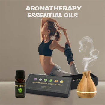 

New 6pcs/set Tea Tree Mint Lemon Lavender Plant Essential Oil Massage Essential Oil