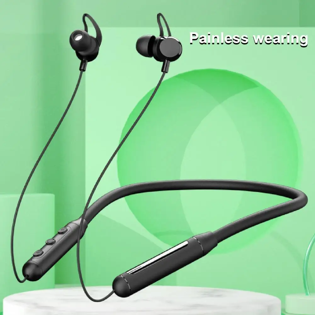 

Magnetic Neckband Wireless Bluetooth Earphone Handsfree Long Standby Time Stereo Music Headphone No Delay Sports Headset