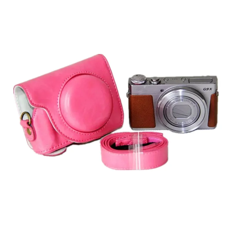 PU Leather Camera Bag Case For Canon Powershot G9X Mark II G9X2
