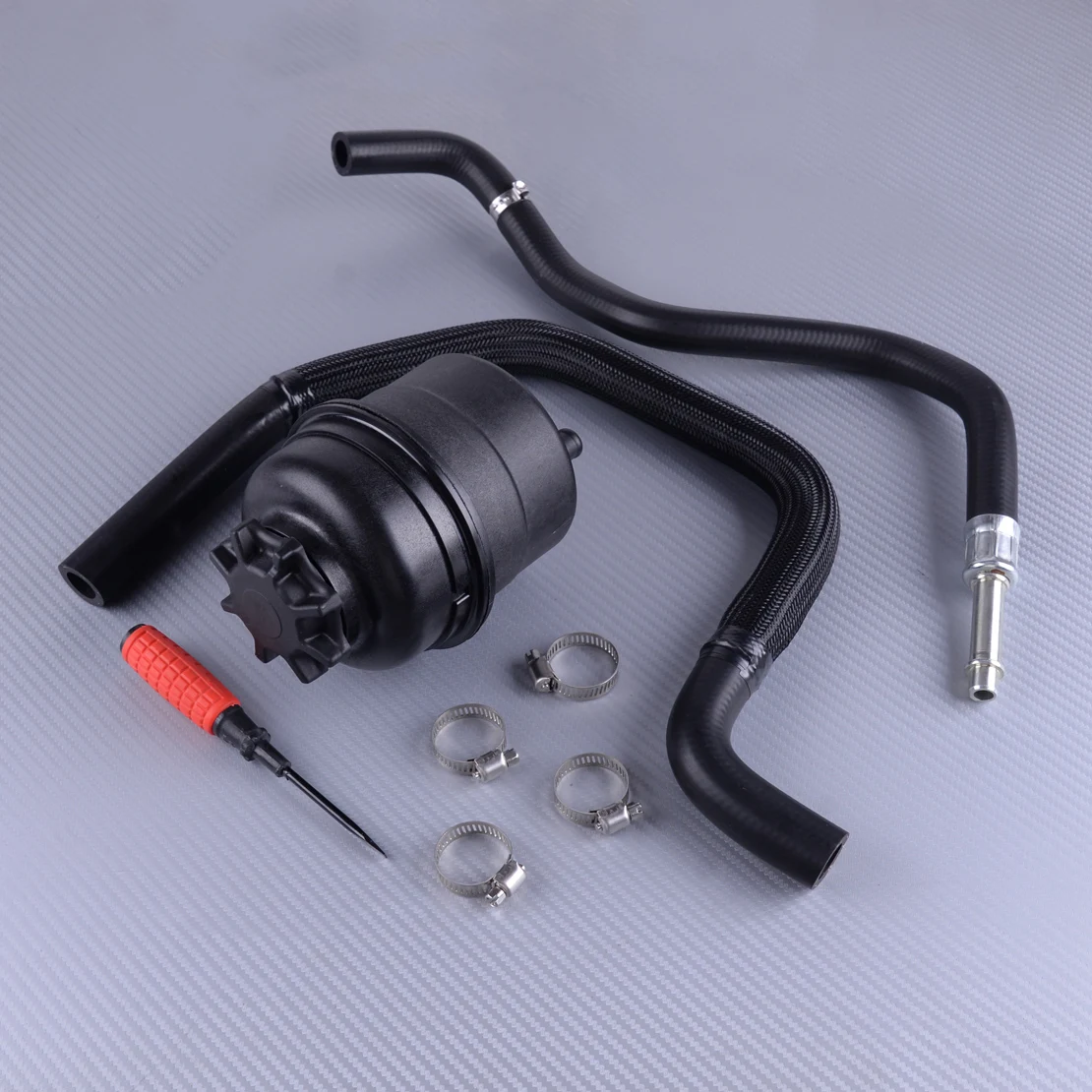 

DWCX 8pcs Car Power Steering Reservoir Hose Repair Kit 32411097164 32411094306 Accessory Fit For BMW 5 7 Series E39 E38 M52 M54