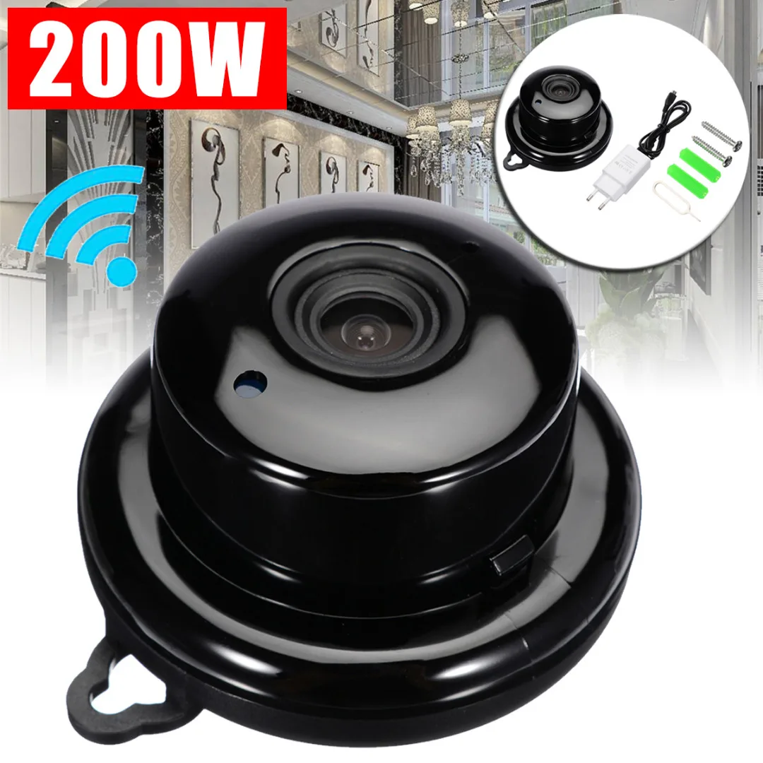 

New 1pc 2.8mm Wireless Mini WIFI IP Camera Night Vision Smart Home Security Camcorders US/EU Plug Mayitr