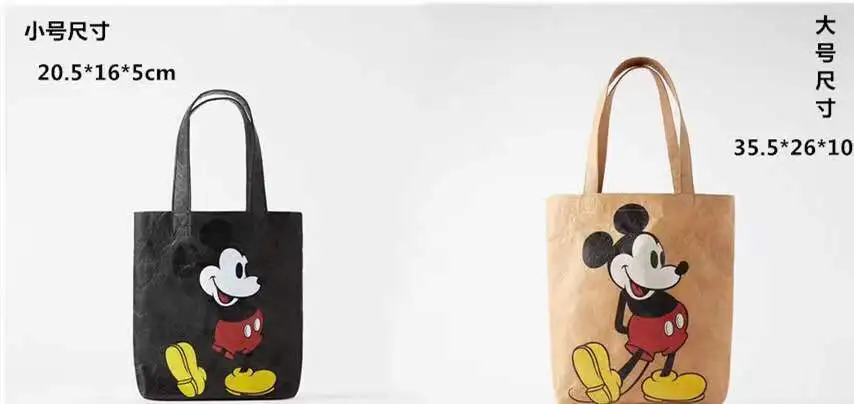 Disney Микки Маус canves леди сумка на плечо женская сумка высокой емкости сумка для покупок с персонажем из мультфильма