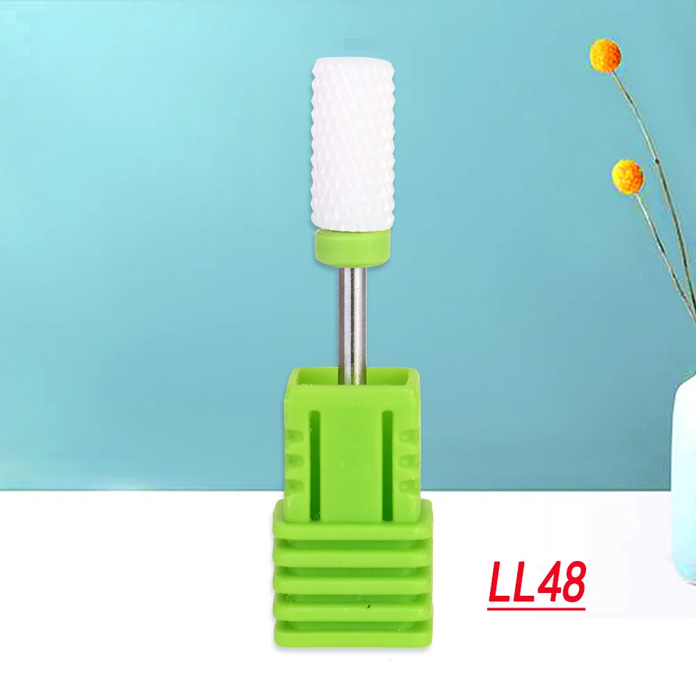 LL48 OSHIONER Алмазная дрель для маникюра, Фрезерный резак для ногтей, электрическое сверло для ногтей для маникюра, педикюра, сверла, биты-Аксессуары - Цвет: LL48