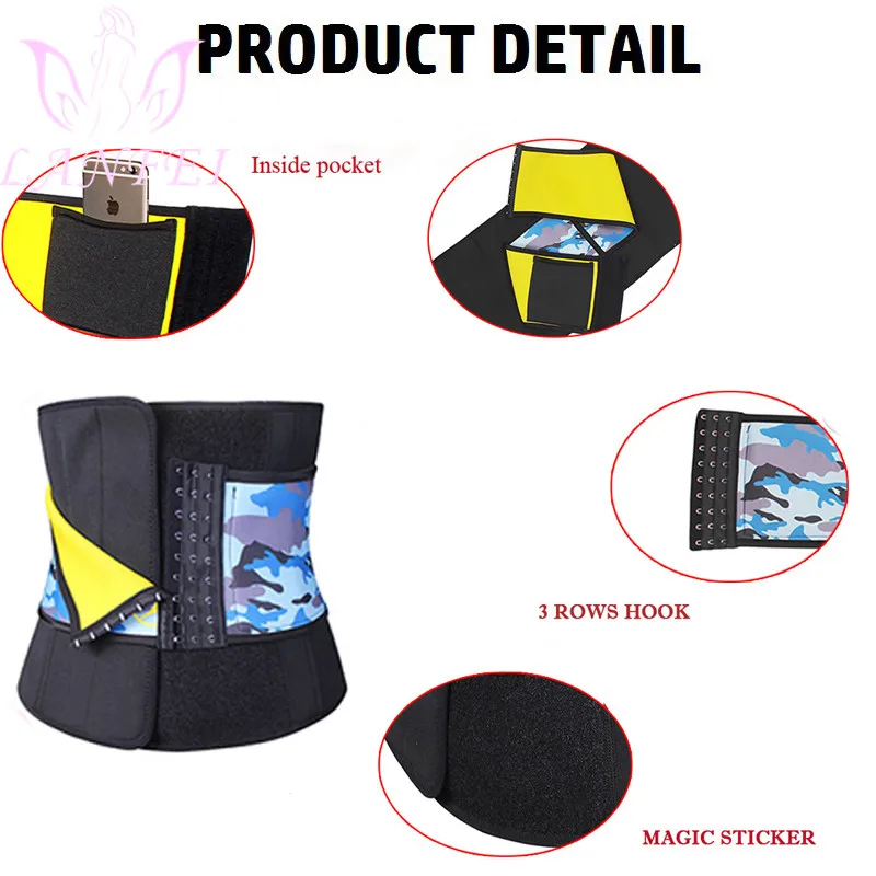 LANFEI Women Waist Trainer Body Shaper Belt Tummy Control Trimmer Slimming Corset Sauna Sweat Neoprene Shapewear Weight Loss