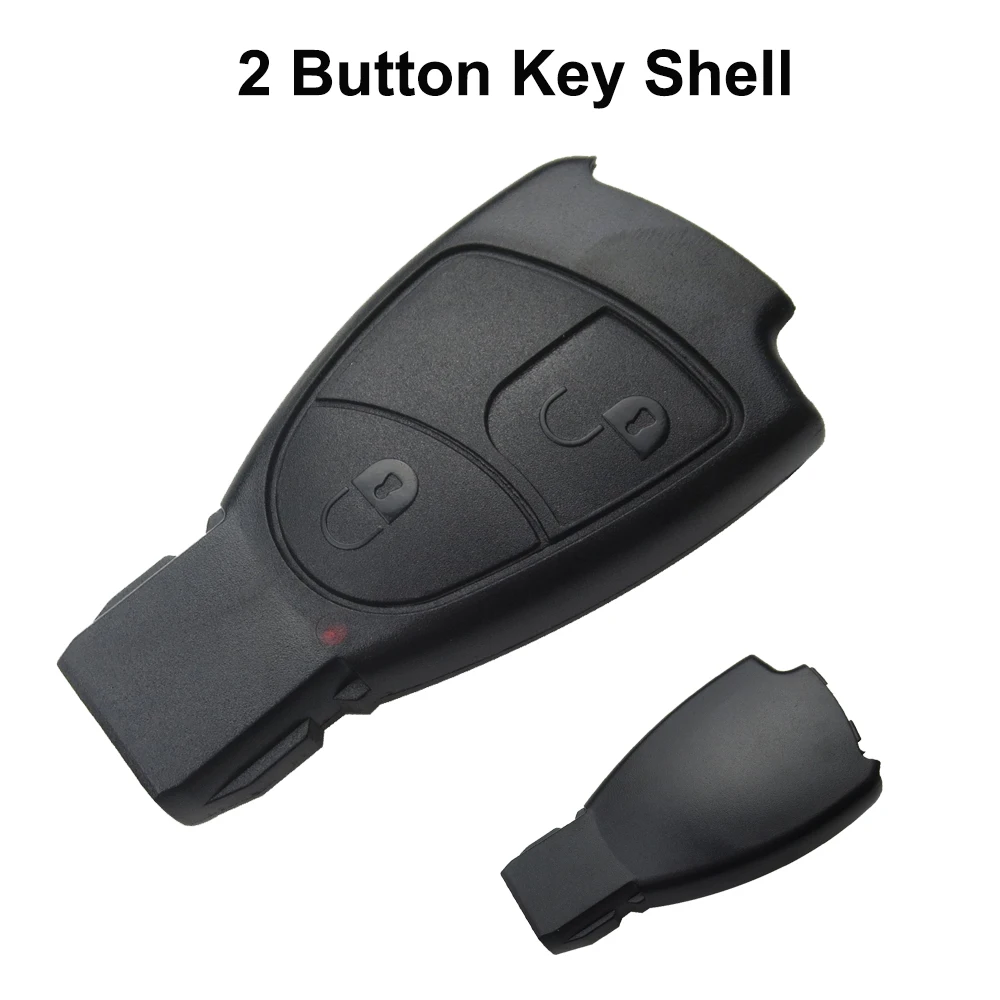 Чехол OkeyTech для Mercedes-Benz, чехол для Mercedes Benz W168, W163, W203, W205, W208, A200, Vito, смарт-ключ, части, лезвие, без эмблемы - Цвет: 2 Button