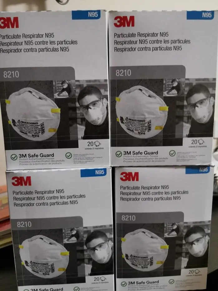 

8210-Ffp2 Anti-fog Haze Dust protective face Mask free by DHL FEDEX