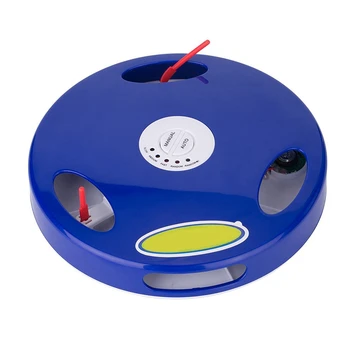 

Electric Cat Toy Smart Teasing Cat Turntable Simulated mouse Squeak Toys Cat Catching Mouse Automatic Turntable Cat Toy