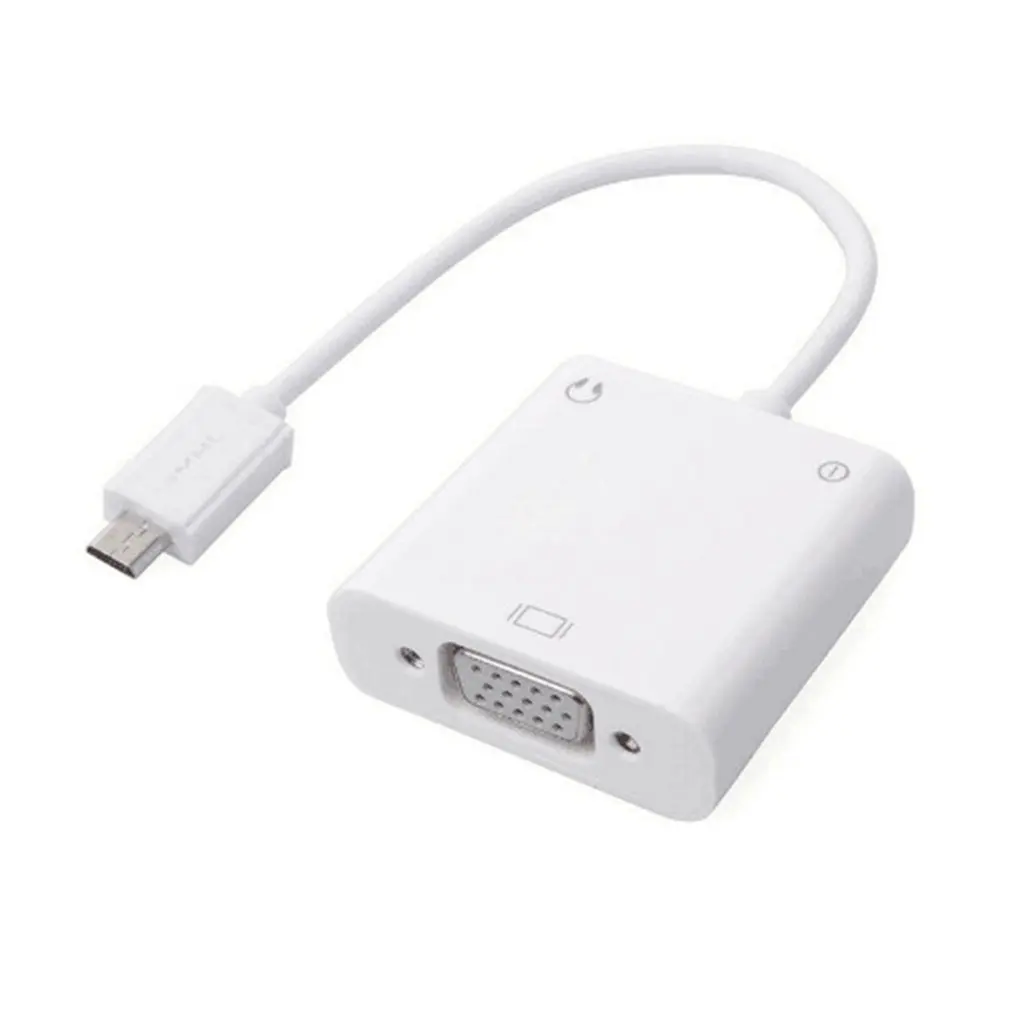 Micro USB в VGA адаптер конвертер видео в аудио конвертер Micro USB в VGA HD мобильный телефон подключение к телевизору для Xiaomi