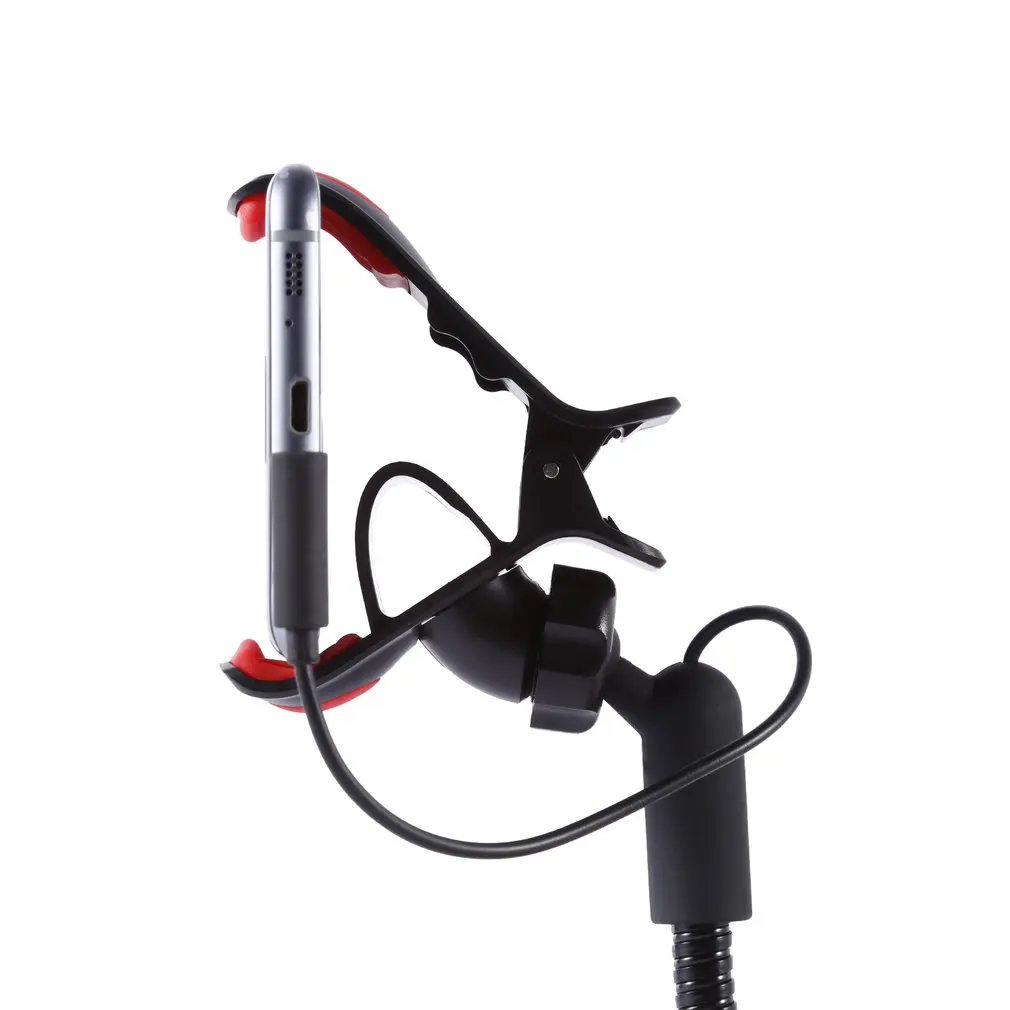  Universal 360 Ratation Cradle Car Mount Clip Phone Holder with USB Car Charger & FM Transmitter for