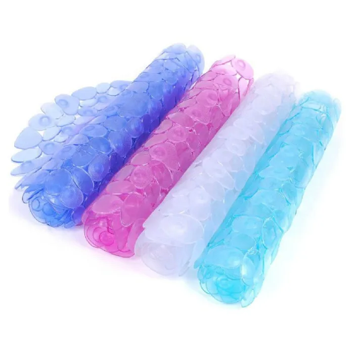 4 цвета Овальный коврик для ванной нескользящий Булыжный Камень внешний вид с присоской ПВХ водонепроницаемый коврик 66CY