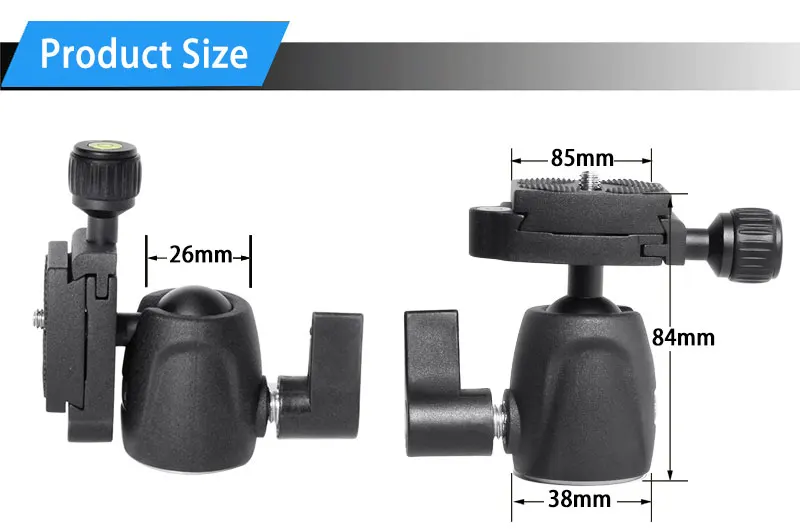 BEXIN мини шаровая Головка панорамный фото штатив монопод Головка камеры шаровое Крепление для Canon Nikon sony DSLR камера с быстросъемной пластиной