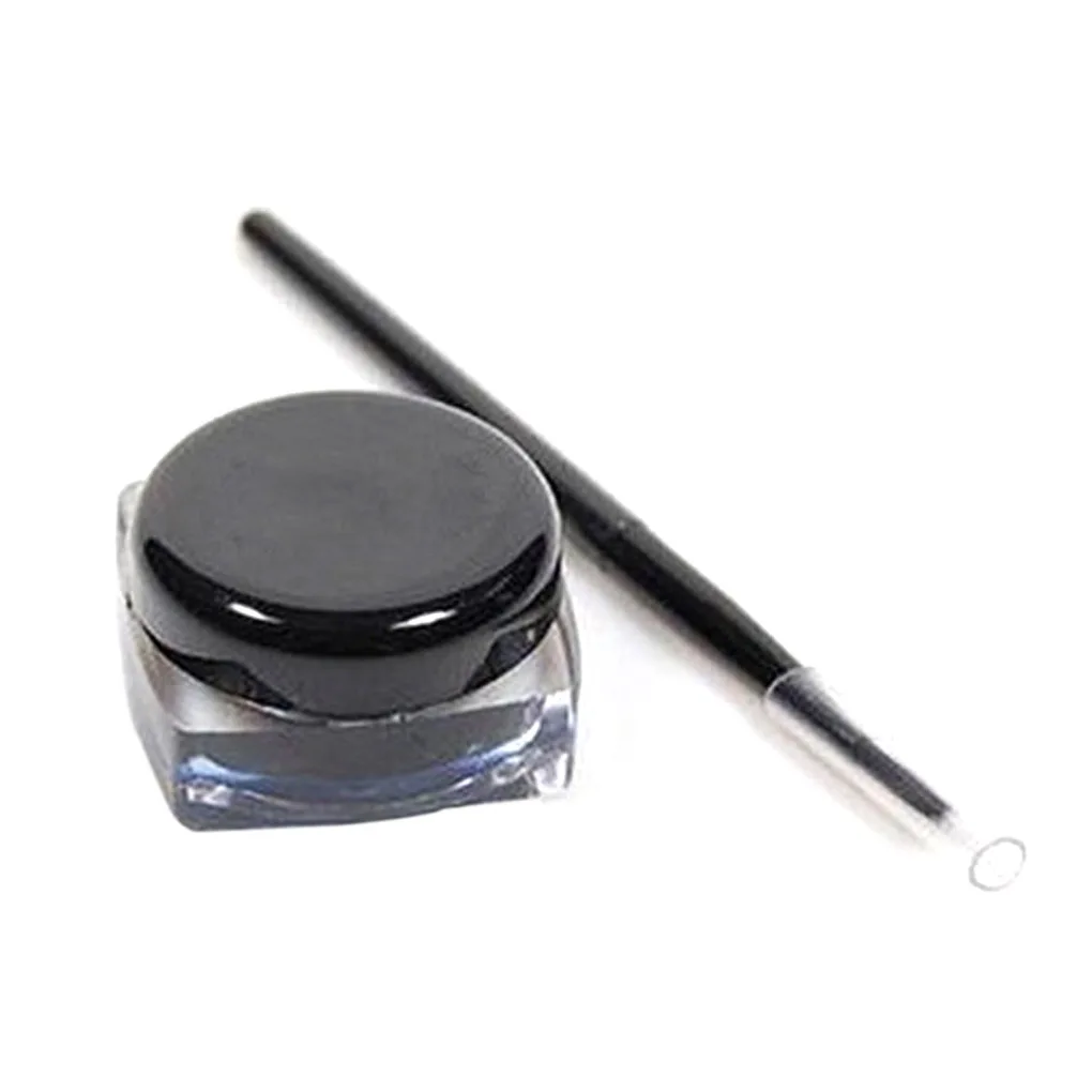 Bgvfiveводонепроницаемый долговечный карандаш для глаз Curd подводка для глаз ручка и набор кистей черный макияж
