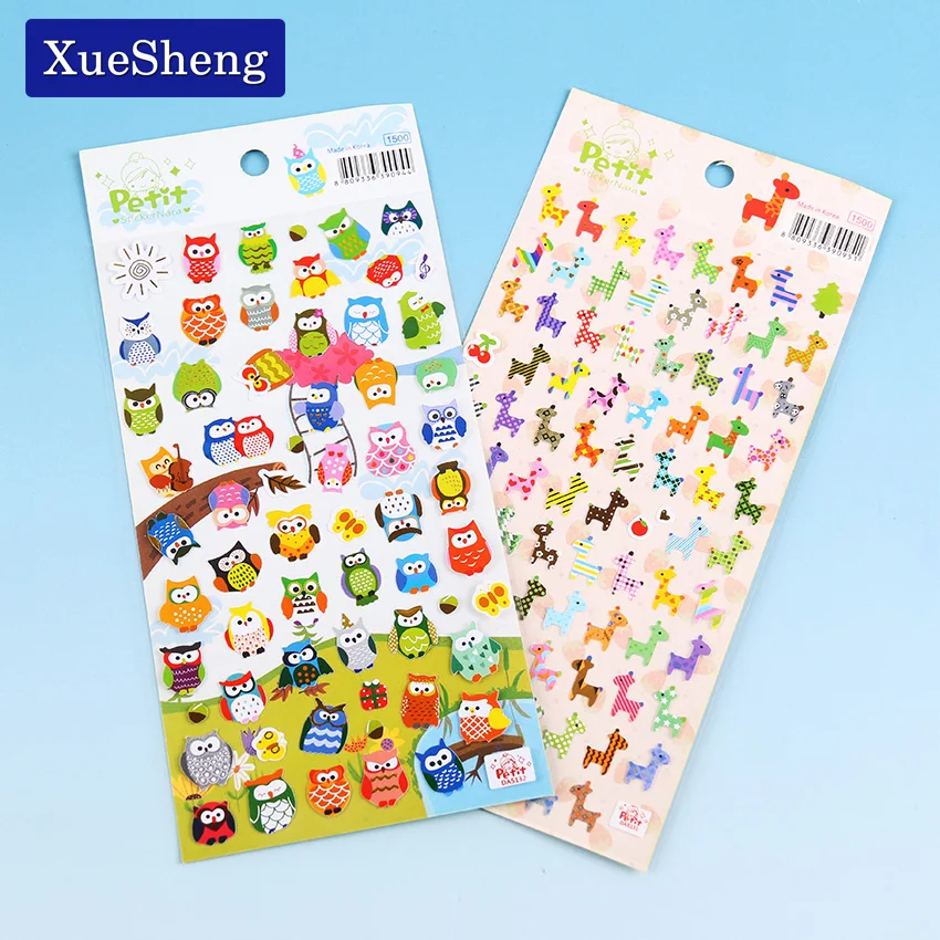 

Giraffe Owl Print Memo sticker Cute Drawing Market Diary Transparent Scrapbooking Calendar Album Decor Sticker 1PC