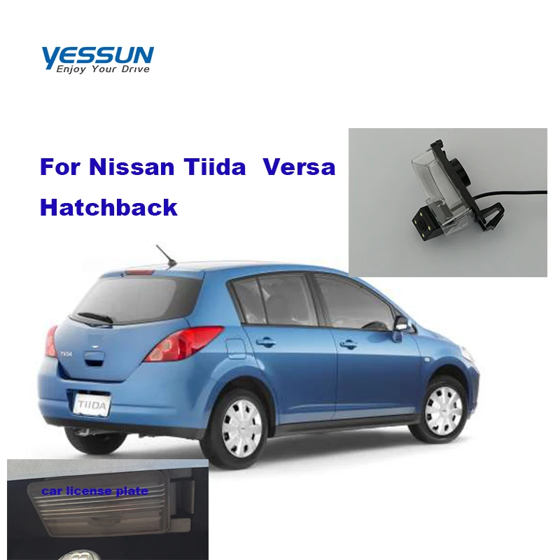 Камера заднего вида для Nissan Tiida Versa Hatchback камера с ночным обзором CCD крепление