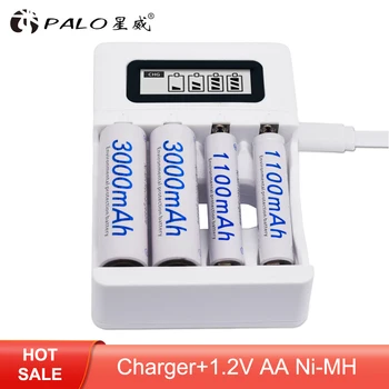 

4pcs 2a AA Battery Batteries 1.2V AA 3000mAh Ni-MH Pre-charged Rechargeable Battery 2A Baterias for Camera,clock and Razor