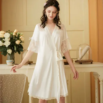 

Summer Maternity Pajamas Lace Matenity Sleepwear Maternity Nightgown Nursing Pajamas Pregnant Palace Pajama Pregnancy Sleeping