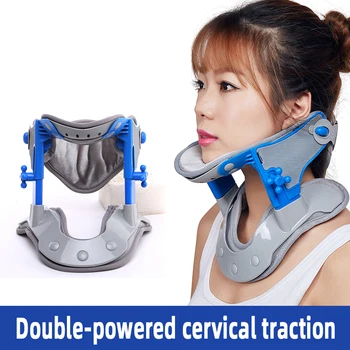 

Medical cervical traction device supports infrared heating home adjustable neck treatment instrument to relieve neck pain