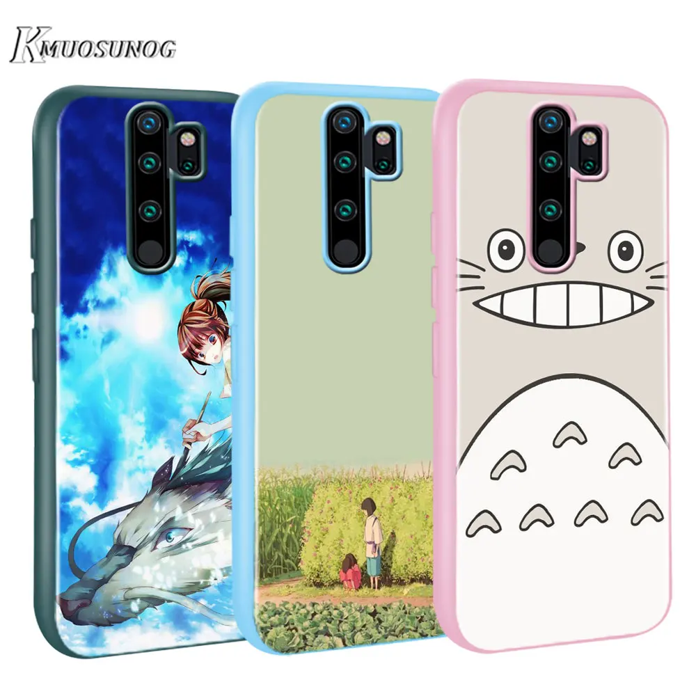 

for Xiaomi Redmi Note 8T 8 7 6 Pro Baseus Candy Color Cover Anime Totoro Ghibli Spirited for Redmi Note 5 Pro 5A 4 4X Case