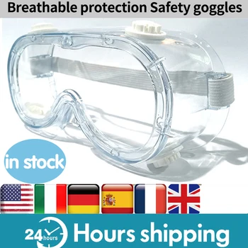 

Protective Glasses Splash Windproof Sand Transparent Protective Glasses Anti-fog Fully Enclosed Lens Safety Goggles Facical Mask