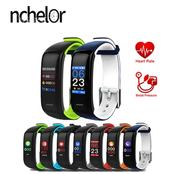 

SmartBand Bluetooth Fitness Tracker Blood Pressure Heart Rate Monitor Smart Bracelet IP67 Waterproof Colorful Screen Wristband