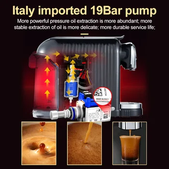 HiBREW ST-503D Espresso Machine 15Bar Pump System Coffee Makers 850W Coffee Machines  Capsule espresso machine 220-50hz 2