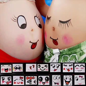 

For Pregnant Women Temporary Tattoo Therapy Maternity Photo Props Pregnancy Photographs Belly Painting Photo Stickers