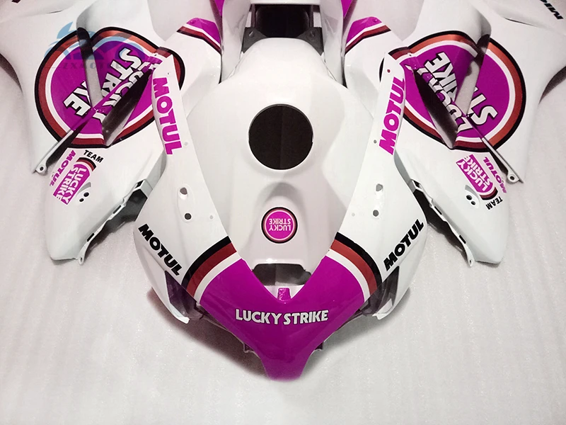 Впрыска обтекателя комплект Подходит для Honda CBR1000RR 2004 2005 CBR 1000RR 04 05 красный белый абс пластмасса спортивный обтекатель наборы частей KR47