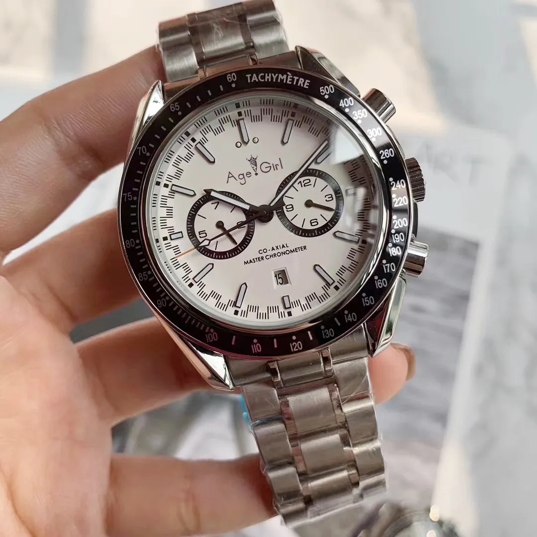 

Luxury Brand New Men Automatic Mechanical Speed Racing Luminous Ceramic Bezel Orange White Sapphire Stainless Steel Sport Watch