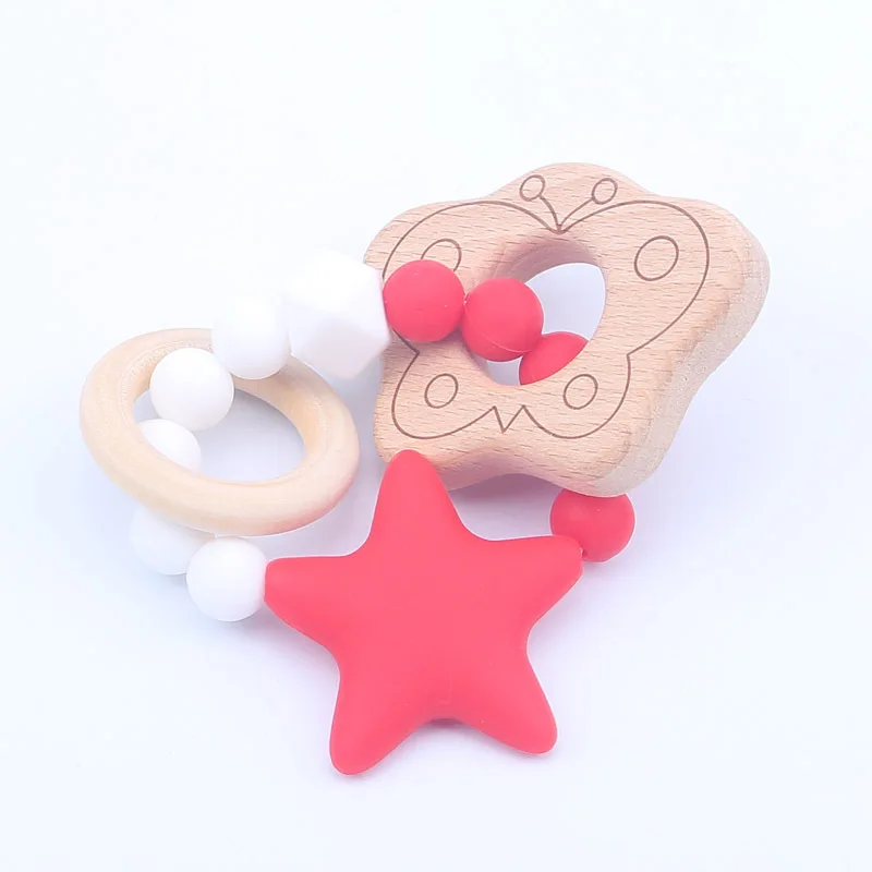 Звезда силиконовый Прорезыватель детский бук молярная игрушка