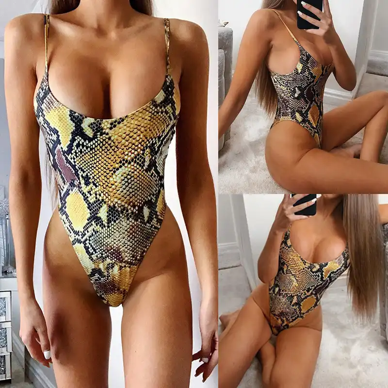 snakeskin swimming costume