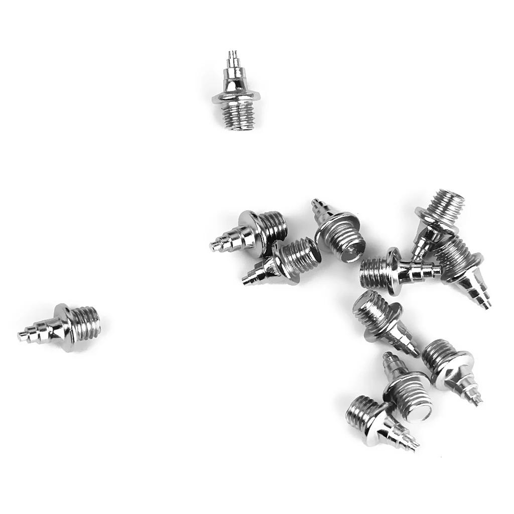 120pcs Premium 8mm Xmas Tree Spikes Short Spikes Steel Replacement for Track & Field Shoes Athletic Running Shoes Silver Color 