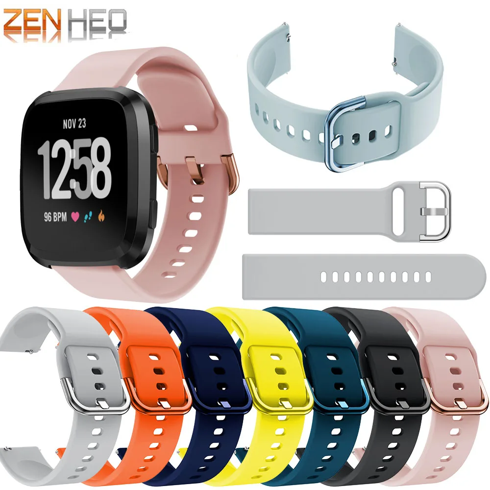 

Sport Strap For Fitbit Versa 2 Band for Fitbit Versa Soft Silicone Strap Replacement Wristband For Fitbit Versa Lite Smart Watch