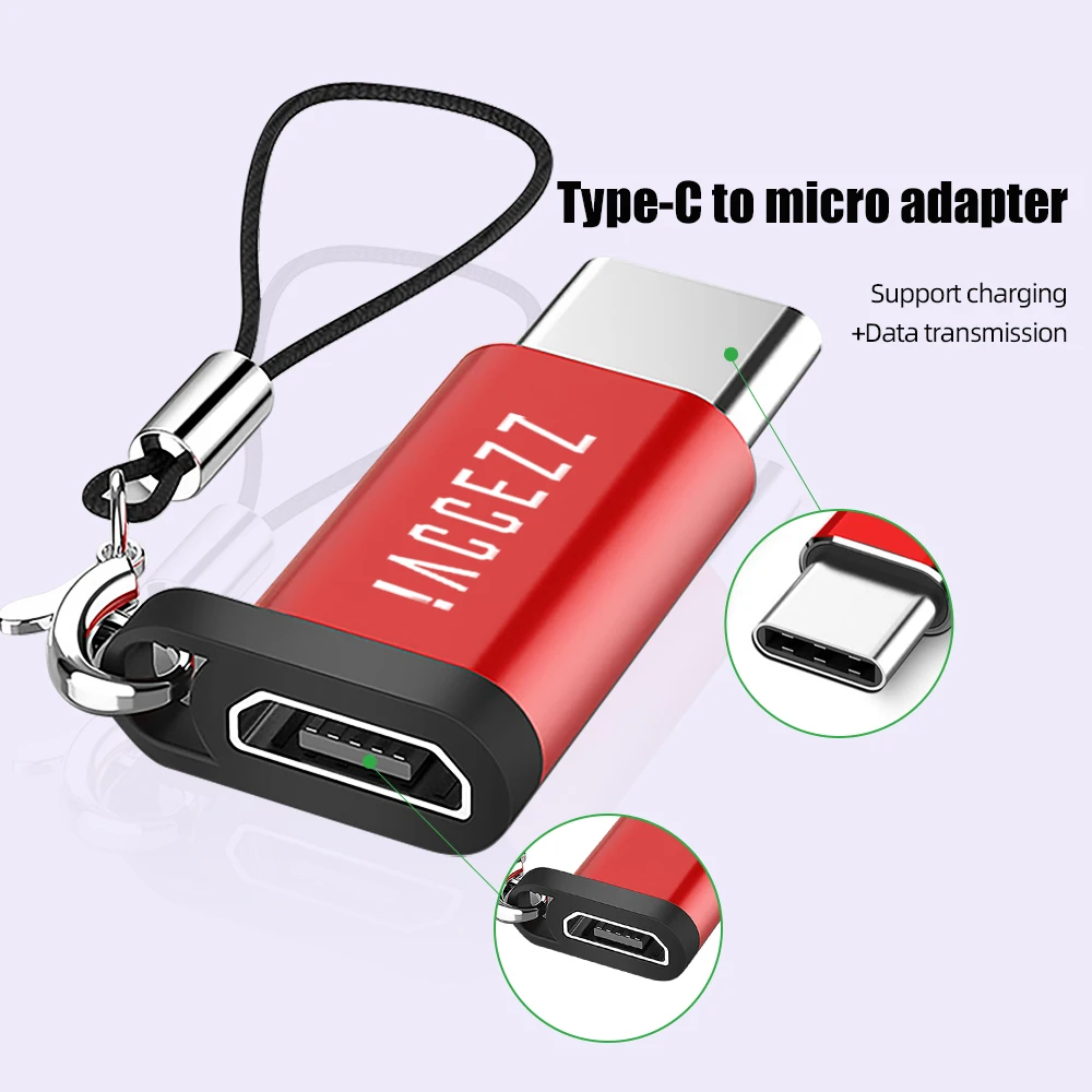 ! ACCEZZ Micro USB к адаптеру Type C конвертер для Samsung LG G5 G6 Xiaomi Mi 6 5 4S Зарядка данных OTG