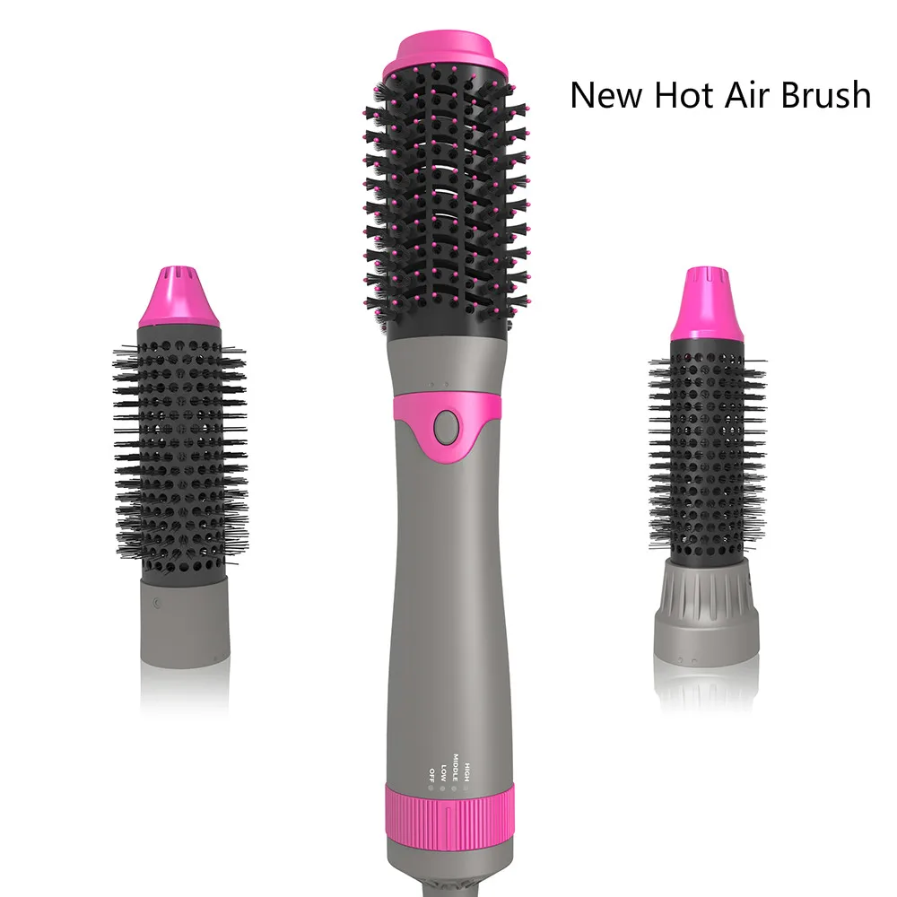 

3 in 1 Multifunctional Hair Dryer & Volumizer Hair Strightner Rotating Hair Brush Styler Comb Styling Curling Iron