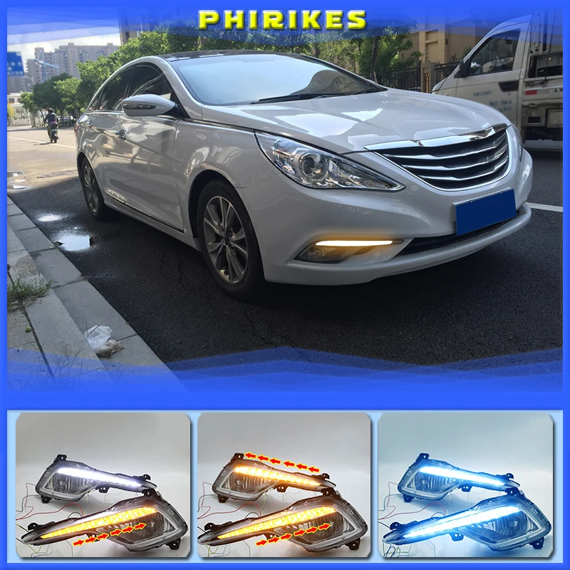 2pcs Driving Drl Daytime Running Light Fog Lamp Relay Led Daylight Car