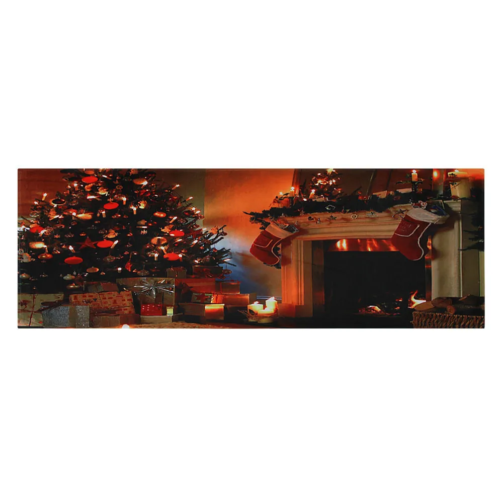 Рождественские украшения Счастливого Рождества Придверный коврик домашние ковры Декор 40x120 см Новогоднее украшение комнатные Придверные коврики