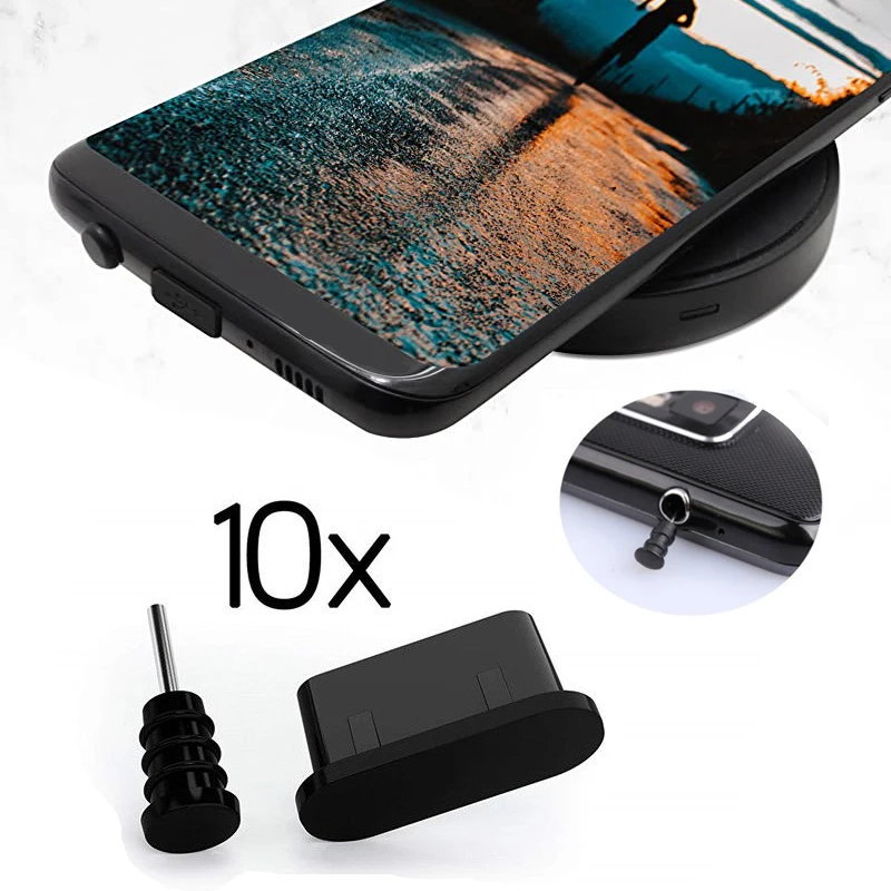 10x Anti Dust Plugs Usb C Charging Holes Headphone Jacks Silicone Type