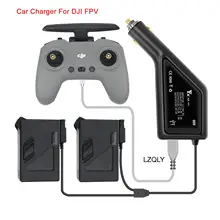 3 in 1 Car Charger For DJI Mavic Air 2/2S Intelligent Battery Charging Hub And DJI FPV Car Connector USB Adapter Multi 2 Battery