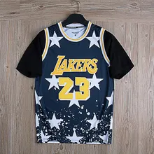 Драконы, специальный Лейкерс Джеймс тренд Классический Баскетбол Быстросохнущий дышащий свободный крой макет из двух частей короткий рукав