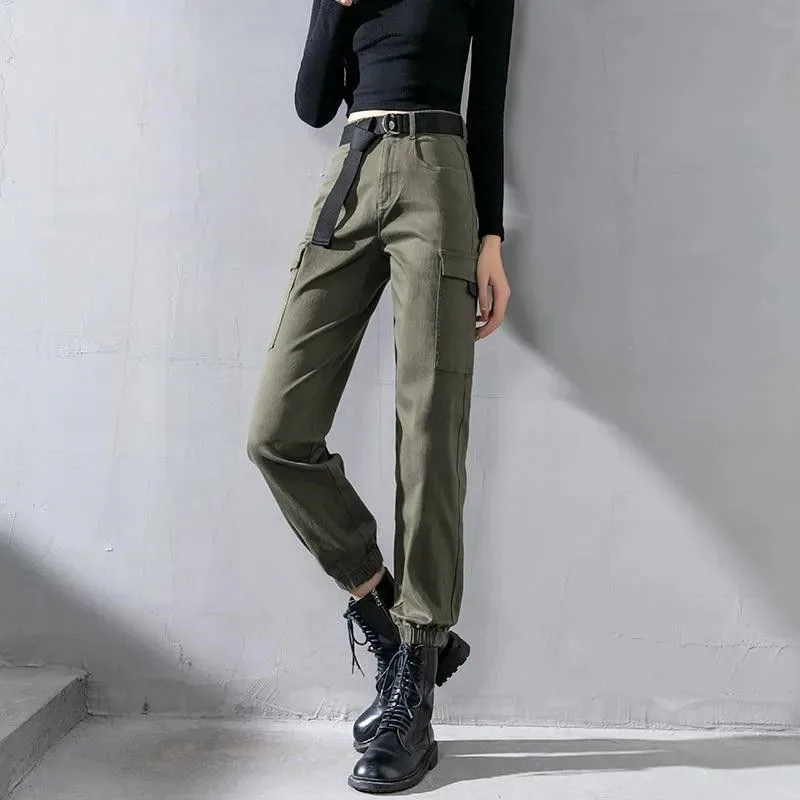 Lucyever 2021 Autumn Cargo Pants Women 
