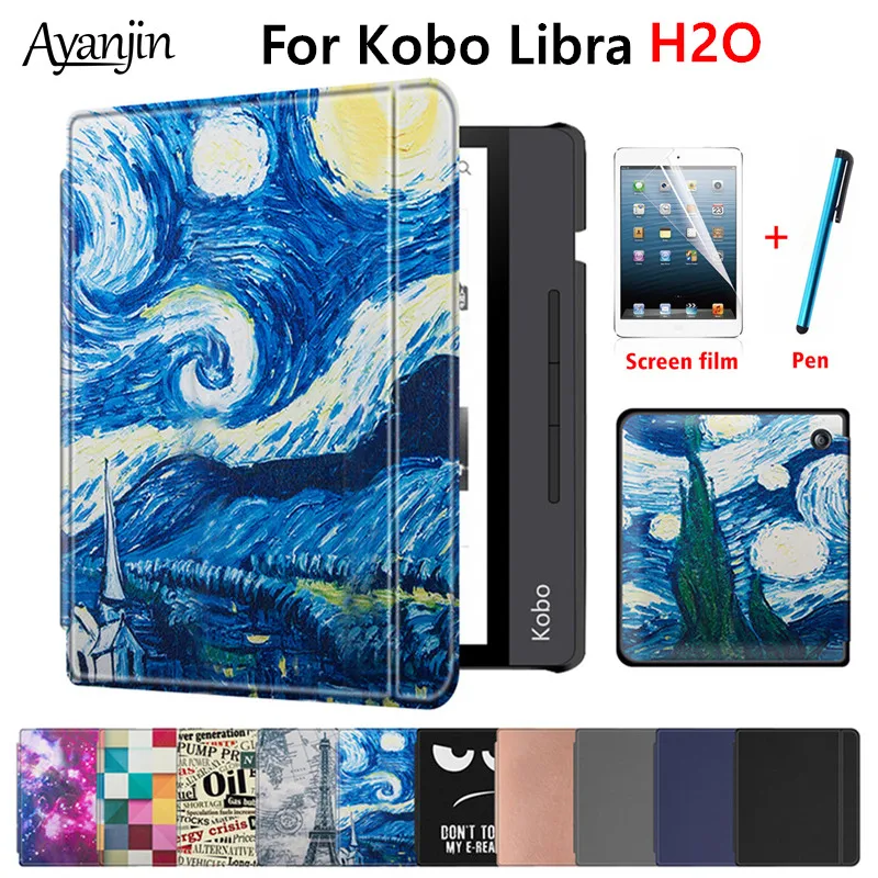 Магнитный умный чехол для новой электронной книги Kobo Libra H2O 2019 тонкий защитный