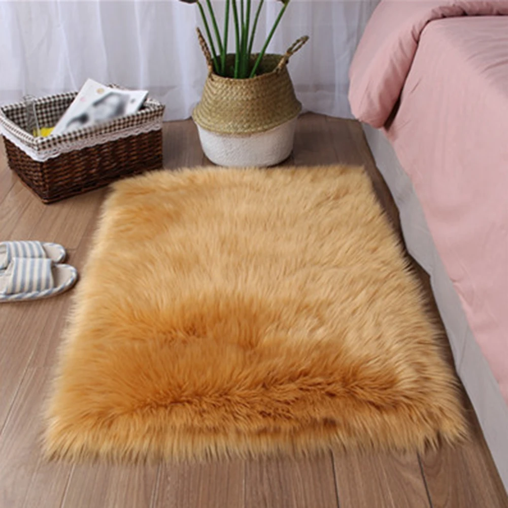 Thick Plush Rugs Lovely Pink Carpets Living Room Bedroom Door Floor Mat Anti-slip Soft Warm Quality Polyester Home Area Rug