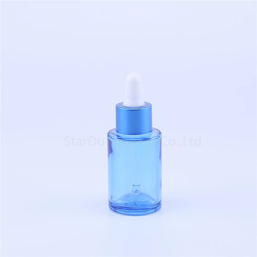 200pcs 30ml blue Glass Bottle With Dropper Essential Oil Bottle, empty Perfume bottles - Color: 2
