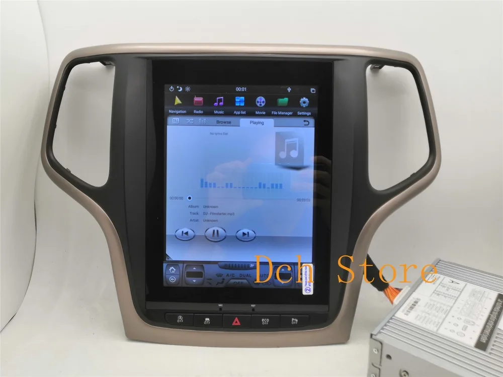 10,4 дюймов Tesla стиль Android 8,1 автомобильный DVD gps плеер навигация для Jeep Grand Cherokee 2012- PX6 CARPLAY радио ips стерео