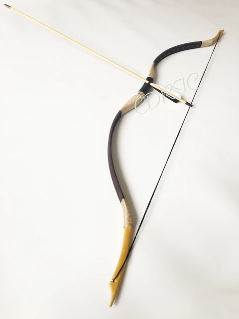 Arc traditionnel en bois de Chine, 6 flèches, 20-60 artériel, Longbow,  savoir à chaud, tir à l'arc, chasse, Aho18th - AliExpress